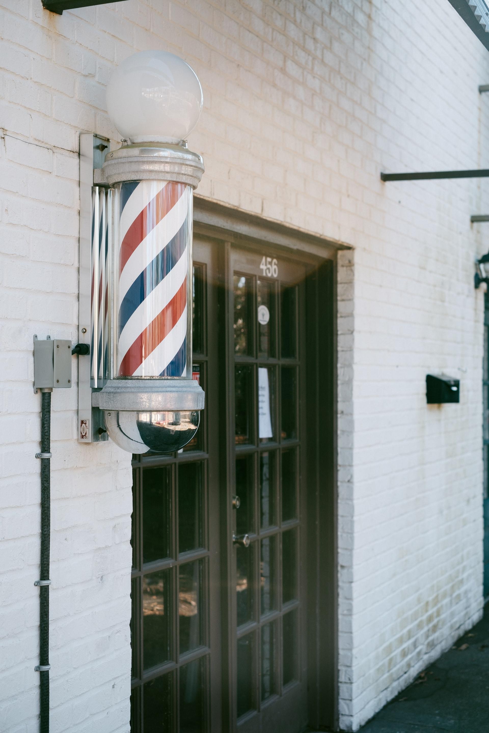 entrance to barbershop